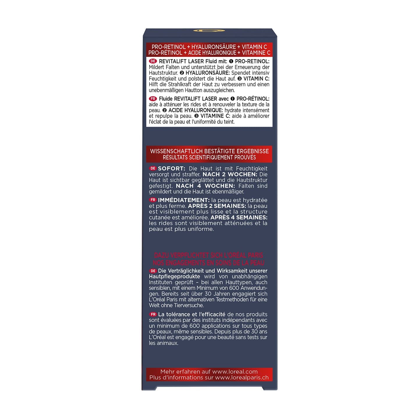 Revitalift Laser X3 Anti Falten Gesichtsserum Produktverpackung